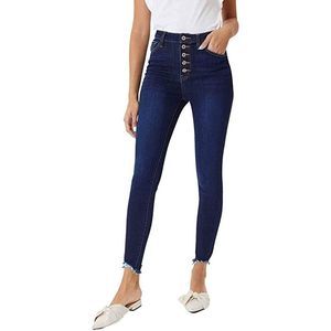 Kan Can Women's High Rise Super Skinny Jeans – Soft Slimming Jeggings - View #14